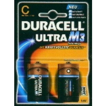 Duracell Ultra M3 Alkali Batterie Baby (MN 1400/LR 14) 2 Stück