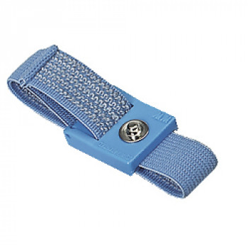 ESD-Handgelenkband mit 7 mm Druckknopf hellblau