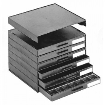 Licefa ESD-Aufbauschrank A1-1S 6-fach schwarz (leer)