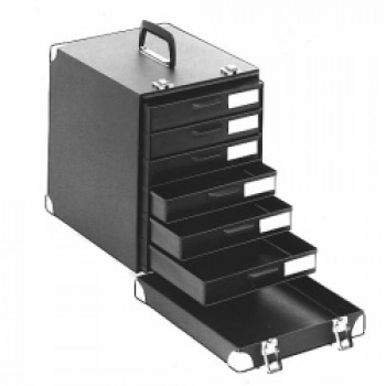 Licefa ESD-Schubladenkoffer mit Aufbauschrank A1-2S 6-fach schwarz