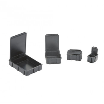 Licefa SMD-Klappbox N1 leitfähig 16 x 12 x 15 mm schwarz