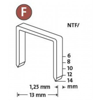 Novus Flachdrahtklammer Typ NTF/8 (960 Stück)