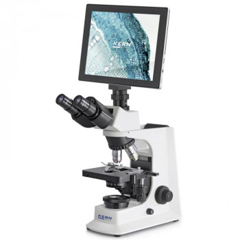 Kern Durchlichtmikroskop OBF 132T241, mit Tablet-Kamera, WLAN, USB 2.0, HDMI, 4x/10x/40x/100x