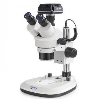 Kern Stereo-Zoom-Mikroskop OZL 464C825, mit Kamera, USB 2.0, 0,7x-4,5x