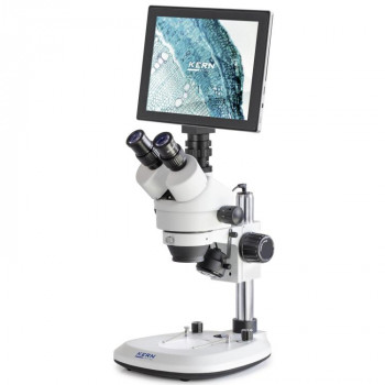 Kern Stereo-Zoom-Mikroskop OZL 464T241, mit Tablet-Kamera, WLAN, USB 2.0, HDMI, 0,7x-4,5x