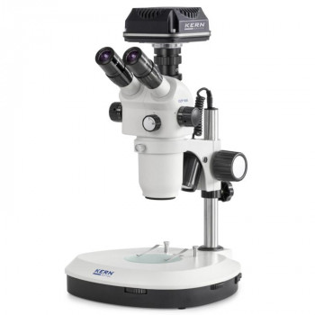 Kern Stereo-Zoom-Mikroskop OZP 558C832, mit Kamera, USB 3.0, 0,6x-5,5x