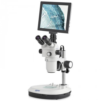 Kern Stereo-Zoom-Mikroskop OZP 558T241, mit Tablet-Kamera, WLAN, USB 2.0, HDMI, 0,6x-5,5x