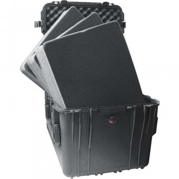 Peli Schutzkoffer 0350 Cube Case mit Schaum, schwarz