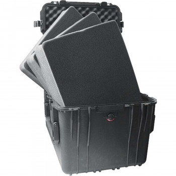 Peli Schutzkoffer 0370 Cube Case mit Schaum, schwarz