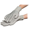 ESD-Handschuh mit PU-Gummierung und Bündchen, Nylon/Polyester, grau (Paar)