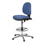 ESD-Drehstuhl Economy Chair mit Erhöhung, blau