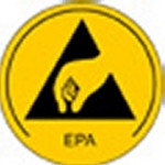 ESD Folienwarnschild für EPA Schutz (250 Stück)