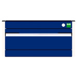 bott cubio Schubladenschrank SL 552-1.1, 1 Schublade, 525 x 525 x 250 mm, enzianblau