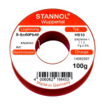 Stannol Lötdraht HS10 2510, Sn60Pb40, 0,7 mm, 2,5 %, 100 g