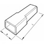 Elpress Isotüllen ISO2507FLS1 für Flachsteckhülsen 6,3 mm (100 Stück)