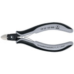 Knipex Präzisions-Elektronik-Seitenschneider 79 22 125 ESD, runder Kopf, ohne Facette, 125 mm