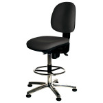 ESD-Drehstuhl Comfort Chair mit Erhöhung, schwarz (Abb. ähnlich)