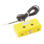 ESD Erdungsbox, 1 x 10 mm Druckknopfanschluss/2 x 3M Sicherheitsbuchse, gelb