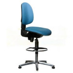 ESD-Drehstuhl Comfort Chair mit Erhöhung, blau