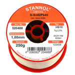 Stannol Lötdraht HS10 2510, Sn60Pb40, 1,0 mm, 2,5 %, 250 g