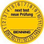 BENNING Prüfplaketten "Neuer Prüftermin" (300 Stück)