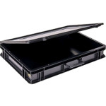 WEZ BLACKLINE® ESD-Koffer, 600 x 400 x 111 mm