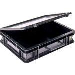 WEZ BLACKLINE® ESD-Koffer, 400 x 300 x 110 mm