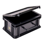 WEZ BLACKLINE® ESD-Koffer, 300 x 200 x 154 mm